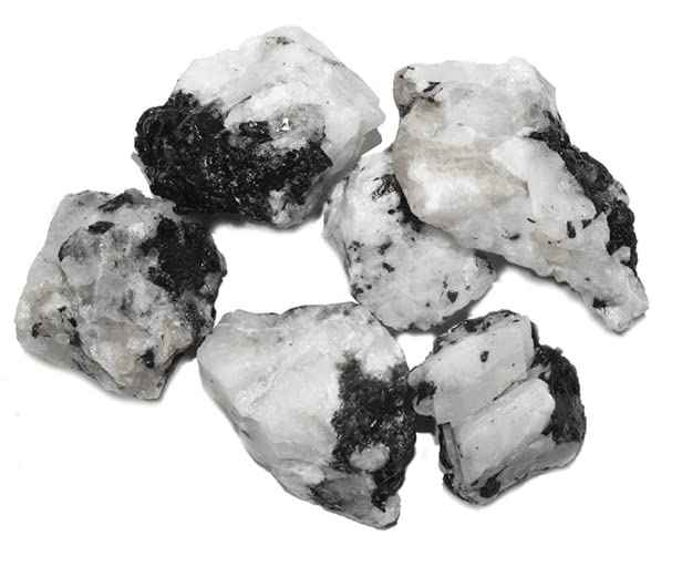 Divinity Natural Moon Stone Raw Stones - 100 to 150 Grams | Hand-Picked Rainbow Rough Stones Pack of 1 to 4 Default Title